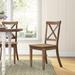 Mistana™ Fergerson Cross Back Side Chair Wood in Brown | 37 H x 19 W x 22.5 D in | Wayfair 3EB54E7A126543A48CCFB1D29244E5B0