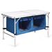 Costway Height Adjustable Folding Camping Table-Blue