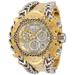 Invicta Reserve Gladiator 1.18 Carat Diamond Swiss Ronda Z60 Caliber Men's Watch - 55.25mm Steel Gold (34443)