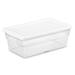 Sterilite 6 Qt Clear Plastic Storage Container Bin w/ Snap Close Lid, 24 Pack - 24 Pack