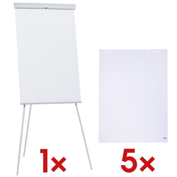 OTTO Office Flipchart »Standard« inkl. 5 Flipchartblöcke blanko, 188 cm