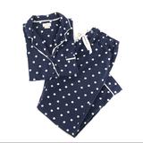 Kate Spade Intimates & Sleepwear | Kate Spade Blue White Polka Dot 2 Piece Pajama Set | Color: Blue/White | Size: M