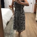 Madewell Dresses | Madewell/Broadway & Broome Grey Geometric Sleeveless Dress 0 | Color: Gray | Size: 0
