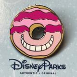 Disney Accessories | Disney Parks Cheshire Cat Donut Mystery Pin | Color: Black | Size: Os