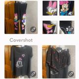 Disney Pants & Jumpsuits | Disney Minnie Daisy Stretch Szxl & Sleep Tee/Shorts 1x | Color: Black/Pink | Size: Xl