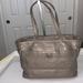 Coach Bags | Coach Pewter Leather Diaper Bag | Color: Gray | Size: Os