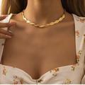 Free People Jewelry | Braided Necklace 14k Gold Plated | Color: Gold | Size: Os