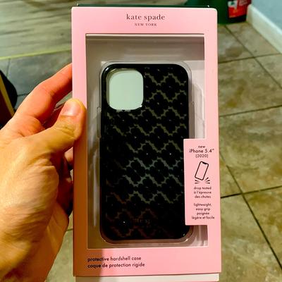 Kate Spade Cell Phones & Accessories | Kate Spade New York Apple Iphone Protective Case Iphone 12 Mini - Spade Flower | Color: Black | Size: Iphone 12 Mini