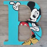 Disney Accents | Hand Painted Disney Mickey Mouse Letter | Color: Blue | Size: Os