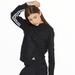 Adidas Tops | Adidas Women's Sport-2-Street Pullover Hoodie Black Melange/White | Color: Black/Gray | Size: S