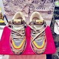 Gucci Shoes | ***Authentic*** Gucci Sneakers | Color: Pink/Yellow | Size: 37.5