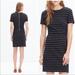 Madewell Dresses | Madewell Striped Upstage Dress Black Stretch Size 6 | Color: Black/White | Size: 6