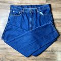 Levi's Jeans | Levis Mens 550 Classic Straight Jeans Blue 5 Pocket Dark Wash Denim 40 X 32 | Color: Blue | Size: 40