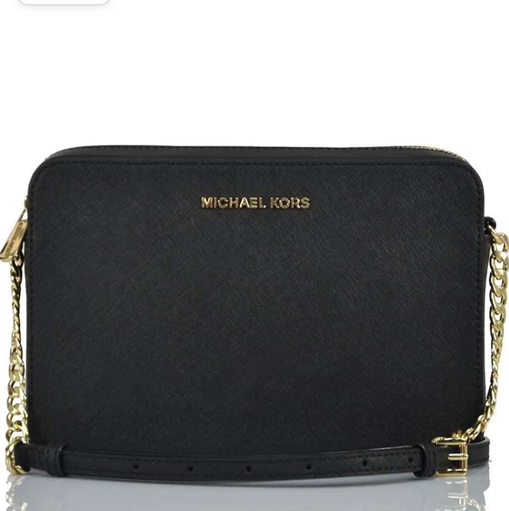 Michael Kors Bags | Auth Michael Kors Handbag Large Crossbody Bnwt | Color: Black/Gold | Size: Length: 9.5 X Height: 6.25 X Width: 2 Inches