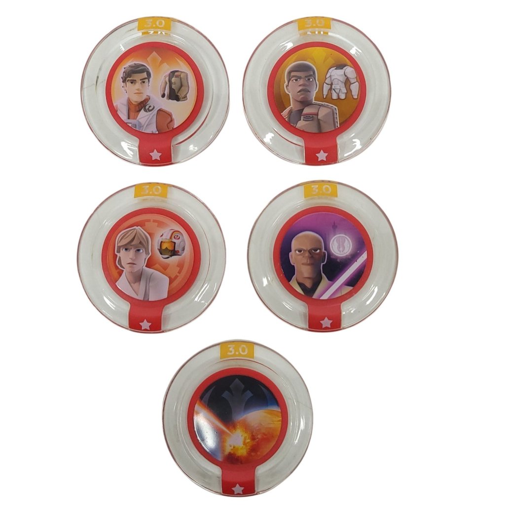 Disney Video Games & Consoles | Disney Infinity 3.0 Star Wars Power Discs Mace Tactical Strike Poe Luke Finn | Color: Tan | Size: Os