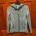 Athleta Jackets & Coats | Athleta Girl Spacedye Zip-Up Hoodie L/12 | Color: Blue/Green | Size: 14g