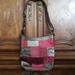 Coach Bags | Coach Pink & Pewter Cross Body Patchwork Purse | Color: Pink | Size: Os