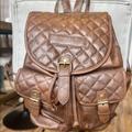 American Eagle Outfitters Bags | American Eagle Faux Leather Brown Backpack | Color: Brown/Tan | Size: Os