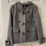 J. Crew Jackets & Coats | J Crew Melton Wool Coat Size 4 | Color: Gray | Size: 4