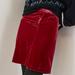 Anthropologie Skirts | Anthropologie Montie Velvet Mini Skirt/Raspberry/Size 6/Holiday | Color: Brown | Size: 6