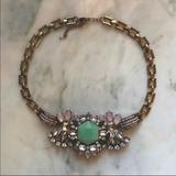 J. Crew Jewelry | Crystal Statement Pink/Green Jcrew Necklace | Color: Green/Pink | Size: Os