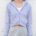 Brandy Melville Jackets & Coats | Brandy Melville Periwinkle Crystal Hoodie | Color: Blue | Size: One Size