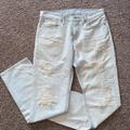 Levi's Jeans | Men’s Levi Jeans. Light Wash With Rips.Straight Leg. | Color: White/Silver | Size: 31