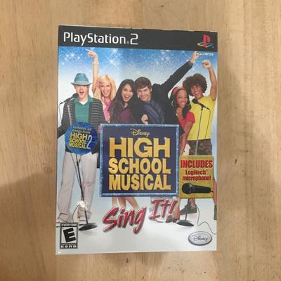 Disney Video Games & Consoles | New High School Musical Sing It Ps2 Includes Mic | Color: Black | Size: Os