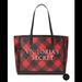 Pink Victoria's Secret Bags | New Victoria’s Secret Black Friday 2021 Weekender Tote Bag In Black & Red Check | Color: Black/Red | Size: Os