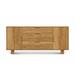 Copeland Furniture Iso 66" Wide 3 Drawer Oak Wood Sideboard Wood in Brown | 28.875 H x 66.125 W x 18 D in | Wayfair 6-ISO-50-07