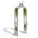 Scendor Garden Arch Arbor Iron Trellis Plants Stand Special Closed Angle For Garden Climbing Plants Metal in Black | Wayfair GAR02BB