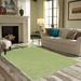 Green 48 x 48 x 0.4 in Area Rug - Latitude Run® Ambiant Galaxy Way Solid Color Area Rugs Lime Polyester | 48 H x 48 W x 0.4 D in | Wayfair