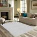 White 0.4 in Area Rug - Eider & Ivory™ Ambiant Pet Friendly Solid Color Area Rugs Off Polyester | 0.4 D in | Wayfair
