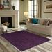 White 72 x 36 x 0.4 in Area Rug - Latitude Run® Ambiant Galaxy Way Solid Color Area Rugs Purple Polyester | 72 H x 36 W x 0.4 D in | Wayfair