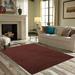 Brown 60 x 60 x 0.4 in Area Rug - Eider & Ivory™ Ambiant Broadway Collection Solid Color Area Rugs Chocolate | 60 H x 60 W x 0.4 D in | Wayfair