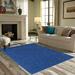 Blue 84 x 84 x 0.4 in Area Rug - Eider & Ivory™ Ambiant Broadway Collection Solid Color Area Rugs Royal Polyester | 84 H x 84 W x 0.4 D in | Wayfair