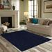 Blue/Navy 108 x 84 x 0.4 in Area Rug - Eider & Ivory™ Ambiant Broadway Collection Solid Color Area Rugs Navy | 108 H x 84 W x 0.4 D in | Wayfair