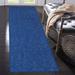 Blue 168 x 24 x 0.4 in Area Rug - Latitude Run® Solid Color Custom Size Runner Area Rugs Royal Polyester | 168 H x 24 W x 0.4 D in | Wayfair