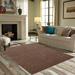 Brown 44 x 22 x 0.4 in Area Rug - Eider & Ivory™ Ambiant Broadway Collection Solid Color Area Rugs Polyester | 44 H x 22 W x 0.4 D in | Wayfair