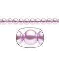 10mm Round Cream-Tone Lavender Glass Pearls 2x32Inch Stings 174-Bead Count