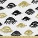 Trippy Fabric by the Yard Upholstery Woman Eyes with Eyelash Unusual Style Fashion Modern Design Print Graphic Decorative Fabric for DIY and Home Accents 3 Yards Yellow and Black by Ambesonne