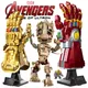 Disney-Briques de construction Marvel Avengers Ironman SpidSuffolk Thanos Extron Isotgauntlet