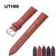 UTHAI — Bracelets de montre Z08 en cuir véritable accessoires de montre couleurs brunes de haute