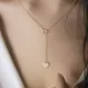 Delysia King-Collier pendentif en forme de cœur chaîne de clavicule simple amour nouveau 2021