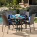 Lisbon Outdoor 5-piece Wicker Dining Set by Christopher Knight Home