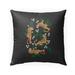 TIGER FLORAL CHARCOAL Indoor|Outdoor Pillow By Kavka Designs