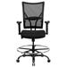 Inbox Zero Oliverson Big & Tall 400 lb. Rated Mesh Ergonomic Drafting Chair w/Adjustable Arms Upholstered/Mesh/Metal | 50 H x 27 W x 27 D in | Wayfair