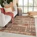 Gray 46 x 0.33 in Area Rug - Foundry Select Barview Southwestern Red/Beige/Area Rug Polyester/Polypropylene | 46 W x 0.33 D in | Wayfair