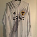 Adidas Shirts | La Galaxy Mls Adidas Soccer Jersey - L | Color: Gray/White | Size: L