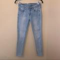 American Eagle Outfitters Jeans | American Eagle Light Wash Stretch Jegging Jeans | Color: Blue/White | Size: 2